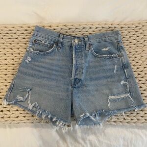 Agolde Parker Long Jean Shorts